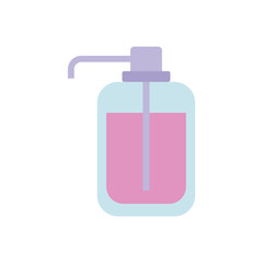 Isolated liquid soup flat design