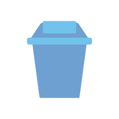 Isolated trash icon flat design