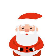 merry christmas santa claus character vector illustration design