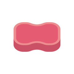 Isolated sponge icon flat design