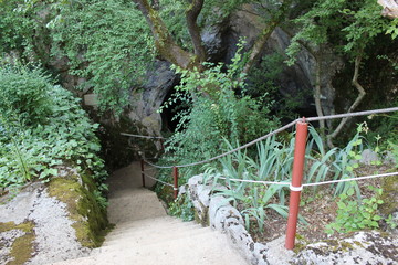 The entrance to the cave of Vranjaca in Croatia
