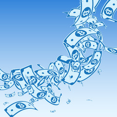 Bitcoin, internet currency notes falling. Messy BT