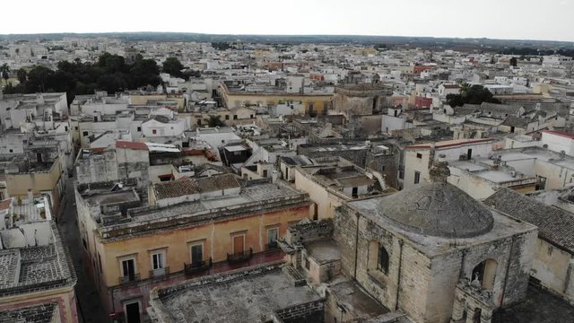 Nardo city near Lecce in Salento aerea in Puglia, Aerial View