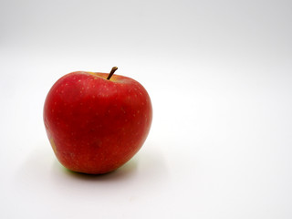 Manzana roja con espacio para texto