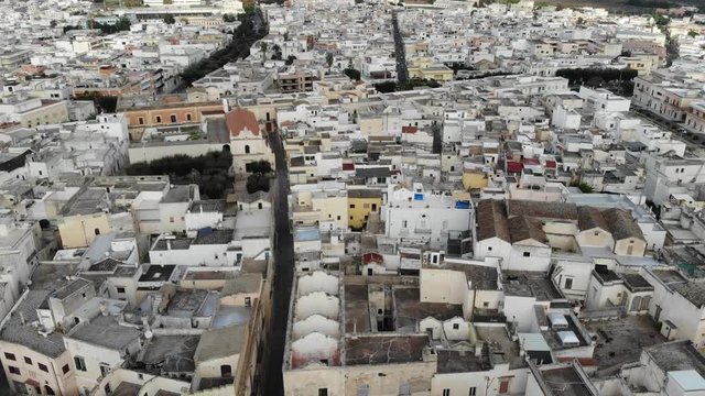 Nardo city near Lecce in Salento aerea in Puglia, Aerial View