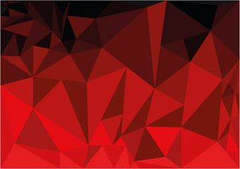 Fototapeta premium Background triangle red vector illustration 