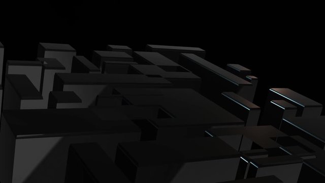 Metal texture for logo with rotation in 3d.