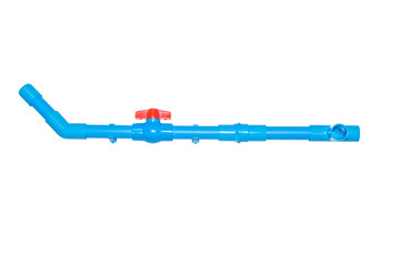 Blue PVC Pipes and Fittings