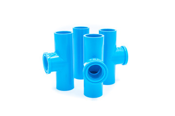 Blue PVC Fittings - Threaded Faucet Tees