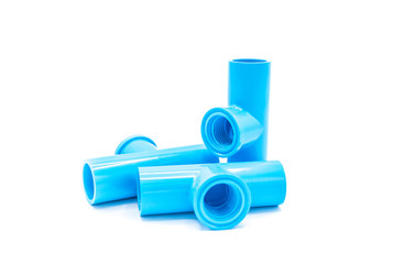 Blue PVC Fittings - Threaded Faucet Tees