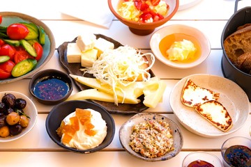 Tasty healthy breakfast.