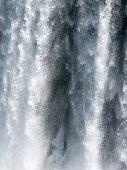 Iguazu Falls. A waterfall is an area where water flows over a vertical drop or a series of steep drops in the course of a stream or river iguazu