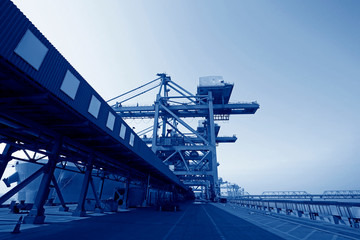 Fototapeta na wymiar Modern cargo terminal