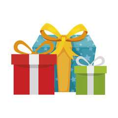 gift boxes present isolated icon vector illustration design