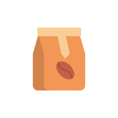 Isolated coffee bag icon flat design