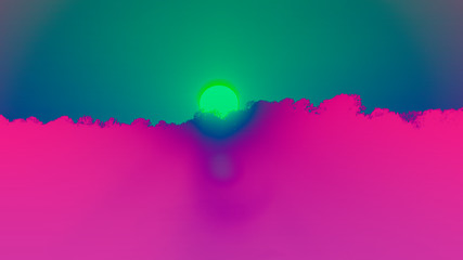 An abstract colorized sunset background image.