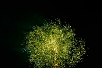 Fireworks display night in London, UK