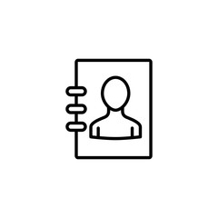 Social media avatar icon line design