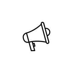 Isolated megaphone icon line design