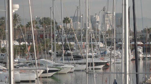barcelona boats port olympic yachts harbour