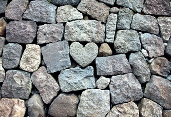 ハート形の石垣