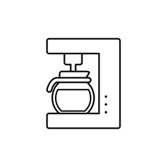 Isolated coffee machine icon line design