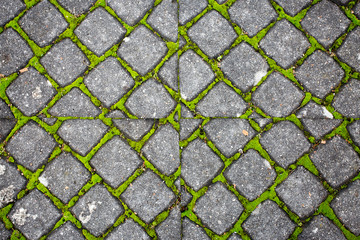 cobblestone pavement background