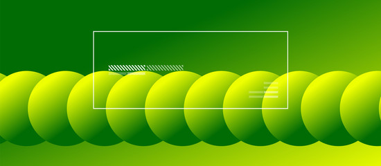 Simple abstract background with neon color circles. Memphis Style Geometric Pattern. Vector Illustration For Wallpaper, Banner, Background, Card, Book Illustration, landing page