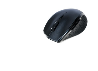 Modern computer mouse on white background