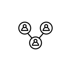 Social media avatars icon line design