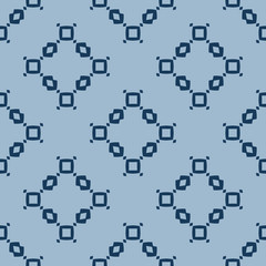 Naklejka premium Simple minimalist geometric texture. Vector seamless pattern with small shapes