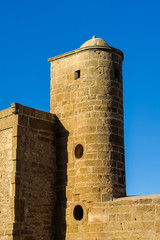 tower of castle, photo as background