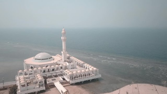 Floating mosque in Jeddah - Saudi Arabia (front perspective 3)