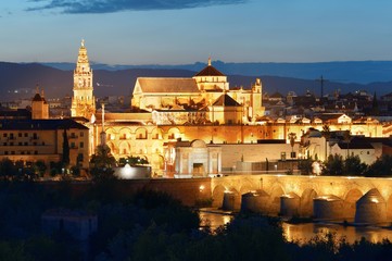 Cordoba skyline at night