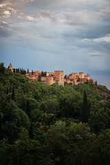 Fototapeta na wymiar Granada Alhambra panoramic view