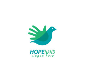 Hope hand design logo