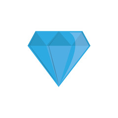 Isolated diamond icon flat design
