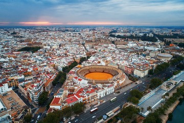 Fototapeta premium Seville aerial view