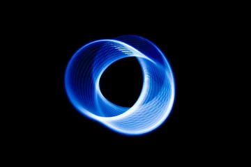 Papier peint photo Vagues fractales Sound waves in the dark in full color  © Dmitry Steshenko