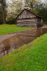 Reflection of Log Cabin