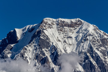 mountains in winter - namik glacier trek - september 2018