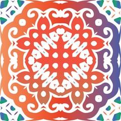 Ethnic decorative ceramic and color tiles. EPS10.