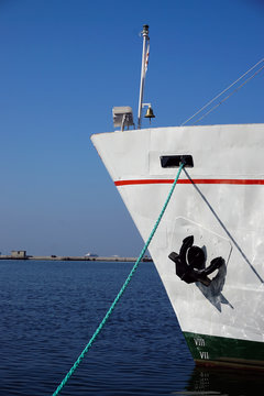 29 October 2019, Izmir Turkey, Zubeyde hanım education and museum ferry anchored at izmir konak for the republic day