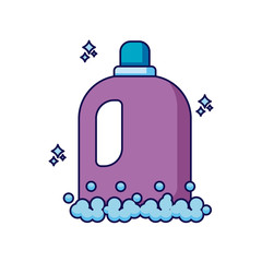 Obraz premium Isolated detergent bottle detailed design