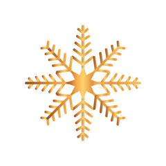 snowflake christmas decoration isolated icon vector illustration design