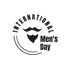 International Men's Day lettering Vector graphic design