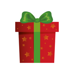 gift box christmas isolated icon vector illustration design