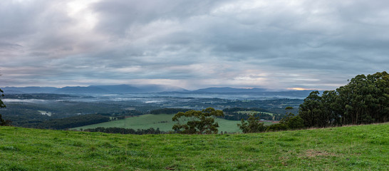 Obraz premium landscape with lake and blue sky