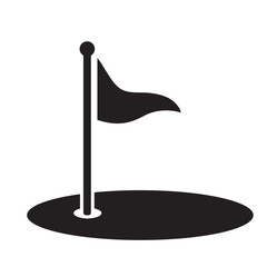 golf flag icon vector design illustration