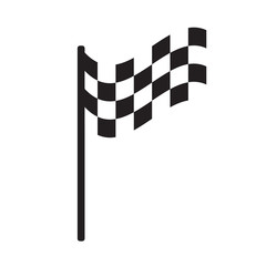 Fototapeta premium racing flag icon vector design illustration
